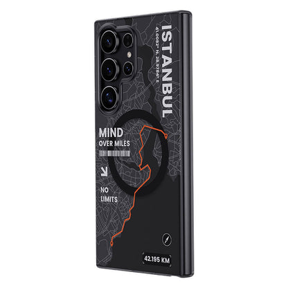 Galaxy S24 Ultra Kılıf M-safe Şarj Özellikli Benks City Serisi Kapak Siyah