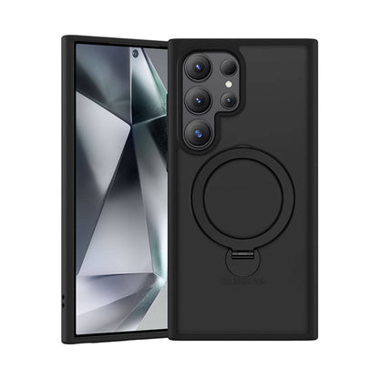 Galaxy S24 Ultra Kılıf M-safe Şarj Özellikli Benks Standlı Mist Protective Kapak Mavi