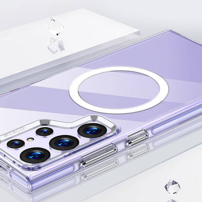 Galaxy S24 Ultra Kılıf M-safe Şarj Özellikli Wlons Efsane Kapak Renksiz