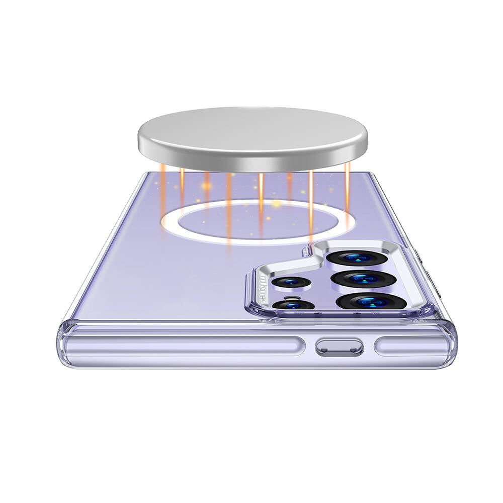 Galaxy S24 Ultra Kılıf M-safe Şarj Özellikli Wlons Efsane Kapak Renksiz