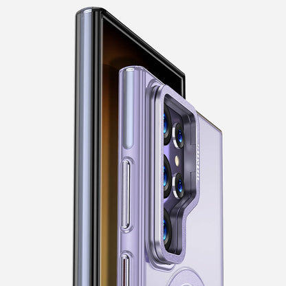 Galaxy S24 Ultra Kılıf M-safe Şarj Özellikli Wlons Standlı Efsane Kapak Siyah