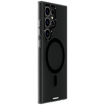 Galaxy S24 Ultra Kılıf M-safe Şarj Özellikli Youngkit Hidden Sand Serisi Kapak Siyah