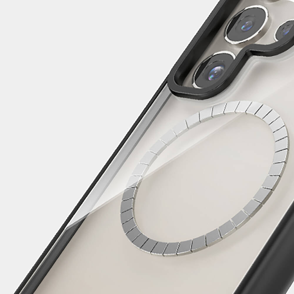 Galaxy S24 Ultra M-safe Şarj Özellikli Casebang Ahhey Serisi Arka Panel Kırmızı