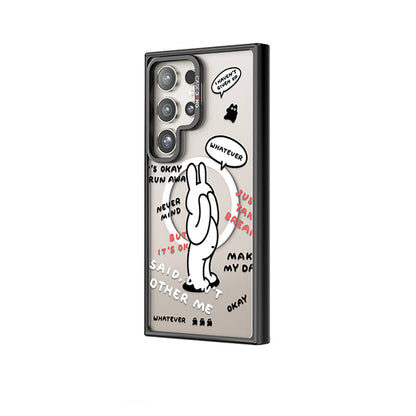 Galaxy S24 Ultra M-safe Şarj Özellikli Casebang Chill Out Serisi Mıknatıslı Arka Panel Siyah