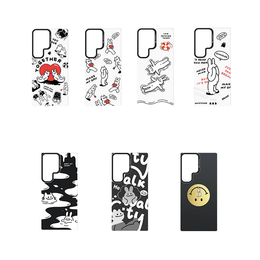 Galaxy S24 Ultra M-safe Şarj Özellikli Casebang Chill Out Serisi Mıknatıslı Arka Panel Siyah