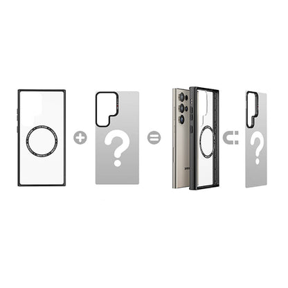 Galaxy S24 Ultra M-safe Şarj Özellikli Casebang Chill Out Serisi Mıknatıslı Arka Panel Siyah