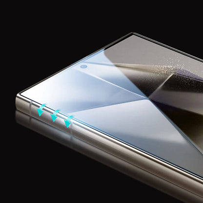 Galaxy S24 Ultra Wiwu Wi-GT012 iVista Darbeye Karşı Dayanıklı HD Temperli Cam Ekran Koruyucu Siyah