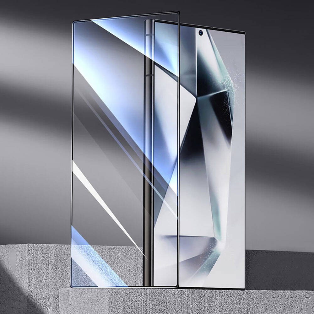 Galaxy S24 Ultra Wiwu Wi-GT012 iVista Darbeye Karşı Dayanıklı HD Temperli Cam Ekran Koruyucu Siyah