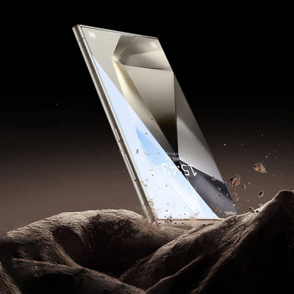 Galaxy S24 Ultra Wiwu Wi-GT012 iVista Darbeye Karşı Dayanıklı HD Temperli Cam Ekran Koruyucu Siyah