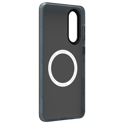 Galaxy S25 Edge Kılıf M-safe Şarj Özellikli Youngkit Technology Serisi Kapak Gri