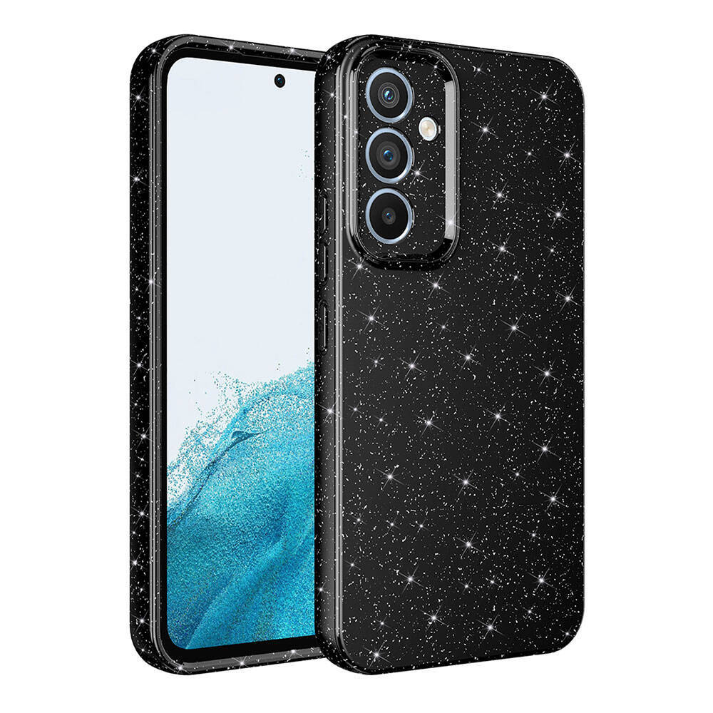 Galaxy S25 FE Kılıf Kamera Korumalı Simli Lüks Zore Koton Kapak
