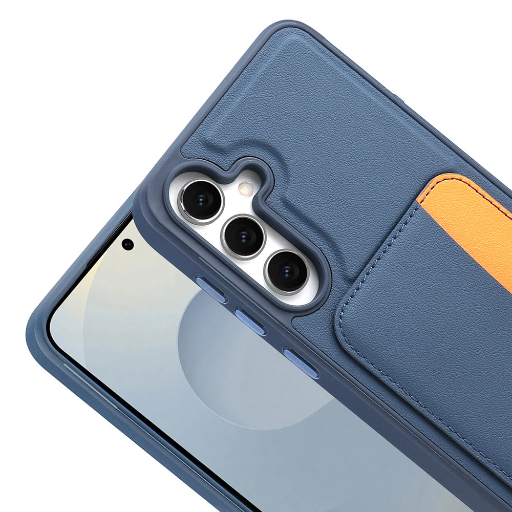 Galaxy S25 FE Kılıf Kartlıklı Zore X-Kart Silikon Kapak Siyah