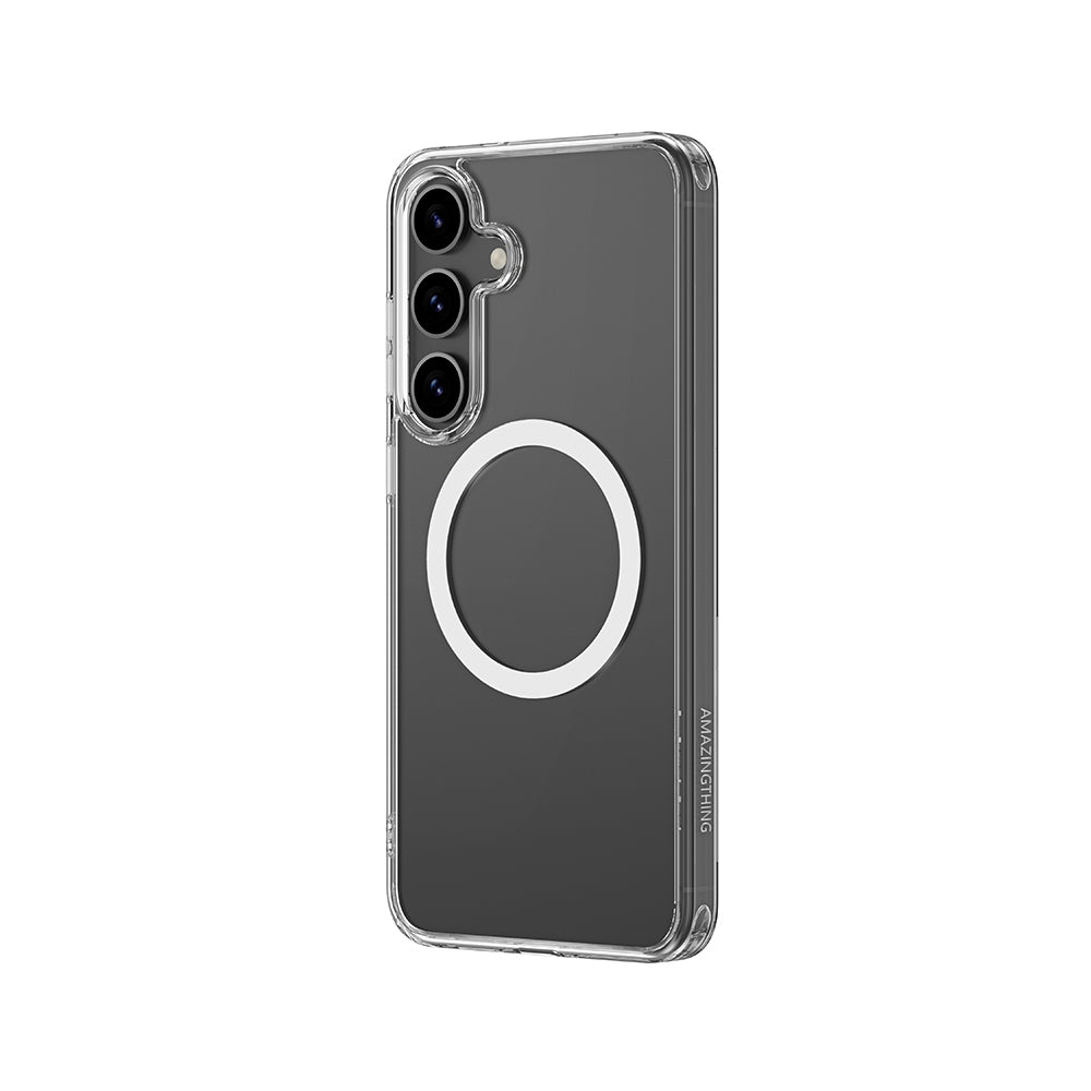 Galaxy S25 Kılıf M-safe Şarj Özellikli Amazingthing Minimal Serisi Kapak Şeffaf