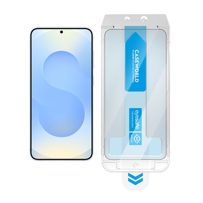 Galaxy S25 Plus CaseWorld Applicator Serisi 2.5D Eyesafe Mavi Işık Teknolojili 0.25mm Temperli Cam Ekran Koruyucu+ Uygulama Aparatı Şeffaf