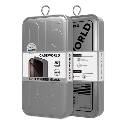 Galaxy S25 Plus CaseWorld HD Serisi 0.25mm Privacy Temperli Cam Ekran Koruyucu Siyah