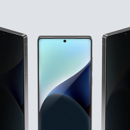 Galaxy S25 Ultra Amazingthing Radix Privacy Parmak İzi Bırakmayan Temperli Cam Ekran Koruyucu Siyah