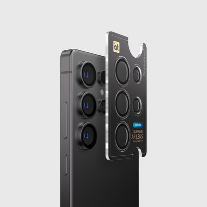 Galaxy S25 Ultra Amazingthing Titan Safir Kamera Lens Koruyucu + Kolay Uygulama Aparatlı Gümüş