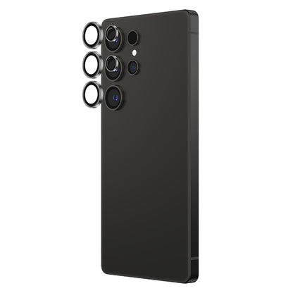 Galaxy S25 Ultra Amazingthing Titan Safir Kamera Lens Koruyucu + Kolay Uygulama Aparatlı Siyah