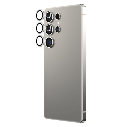 Galaxy S25 Ultra Amazingthing Titan Safir Kamera Lens Koruyucu + Kolay Uygulama Aparatlı Gümüş