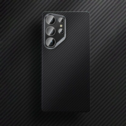 Galaxy S25 Ultra Kılıf Benks M-safe Şarj Özellikli Magnetik ArmorAir 600D Kevlar Fiber Kapak Siyah