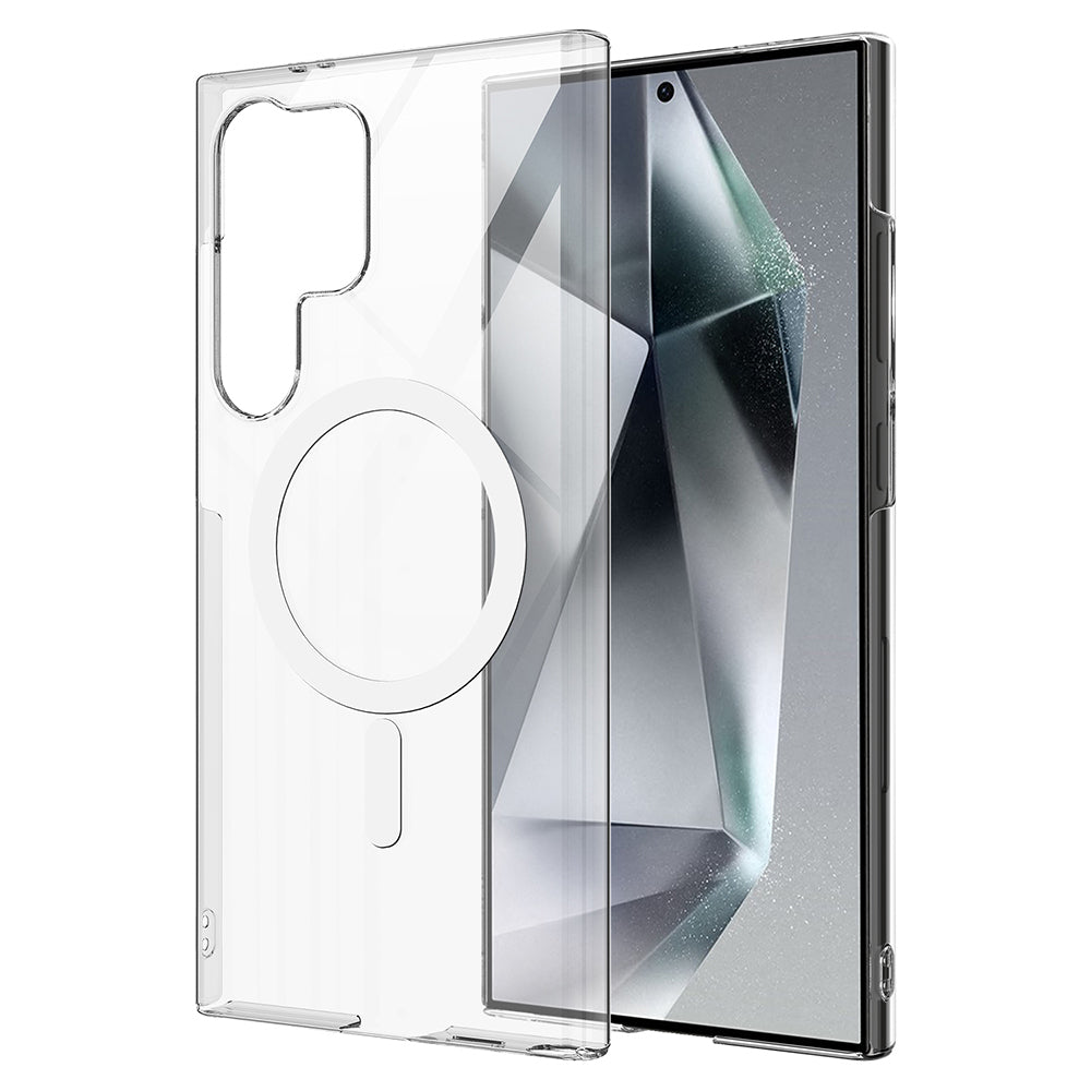 Galaxy S25 Ultra Kılıf Kamera Korumalı M-safe Sert PC Zore Porto Kapak Şeffaf