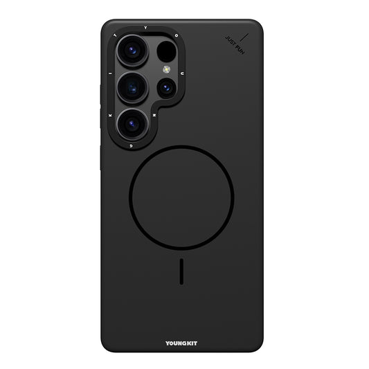 Galaxy S25 Ultra Kılıf M-safe Şarj Özellikli Youngkit Dynamag Serisi Kapak Gri