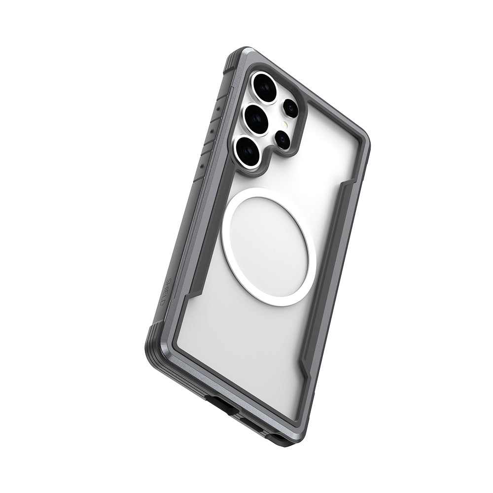 Galaxy S25 Ultra Kılıf M-safe Şarj Özellikli Airbagli Raptic Shield Serisi Şeffaf Arka Yüzey Kapak Colorful