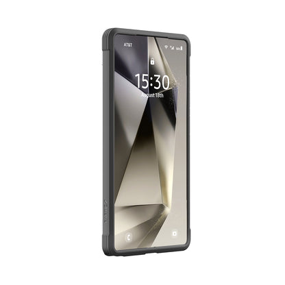 Galaxy S25 Ultra Kılıf M-safe Şarj Özellikli Airbagli Raptic Shield Serisi Şeffaf Arka Yüzey Kapak Siyah