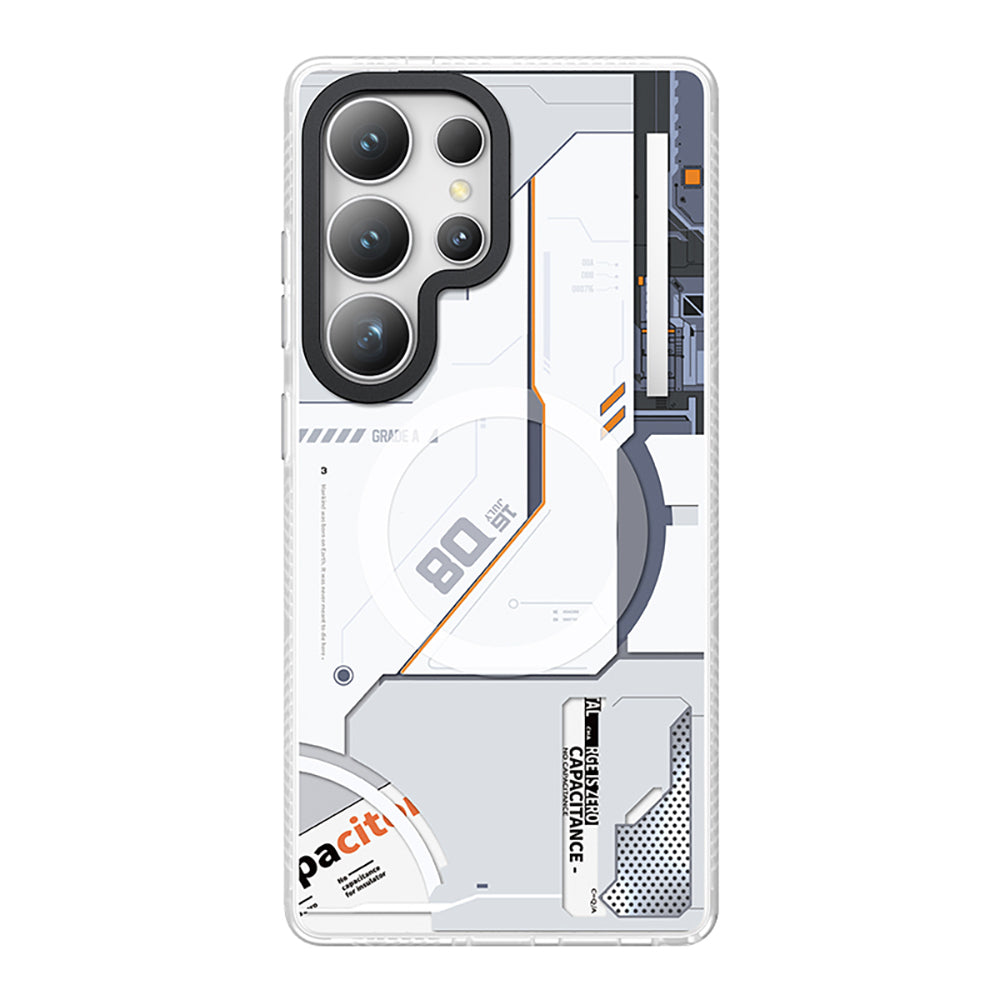 Galaxy S25 Ultra Kılıf M-safe Şarj Özellikli Benks Dynamic Mecha Serisi Kapak Siyah