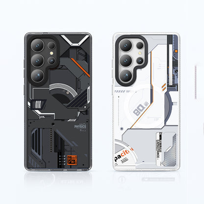 Galaxy S25 Ultra Kılıf M-safe Şarj Özellikli Benks Dynamic Mecha Serisi Kapak Siyah