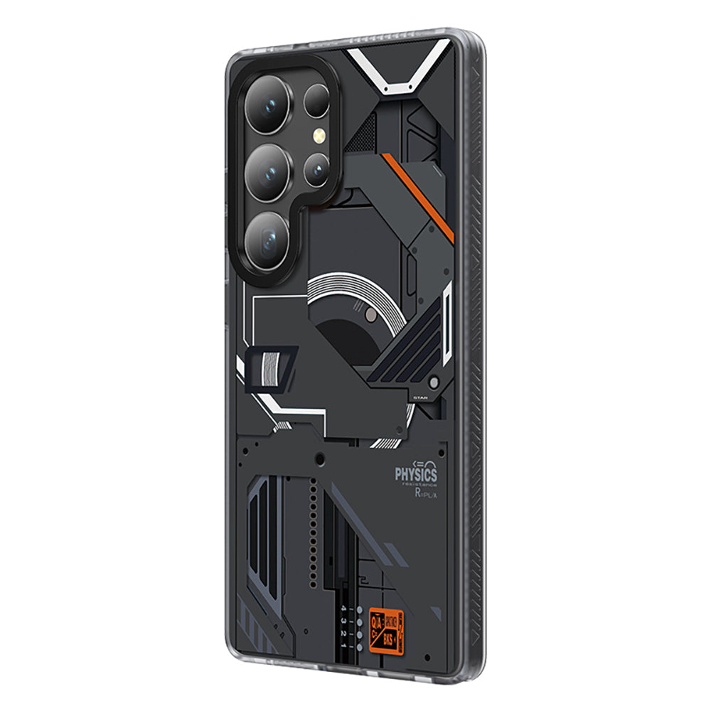 Galaxy S25 Ultra Kılıf M-safe Şarj Özellikli Benks Dynamic Mecha Serisi Kapak Beyaz