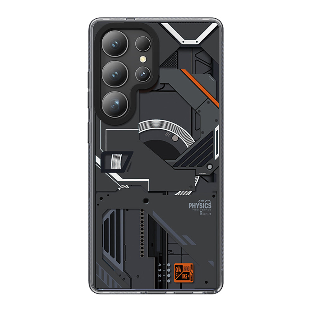 Galaxy S25 Ultra Kılıf M-safe Şarj Özellikli Benks Dynamic Mecha Serisi Kapak Siyah