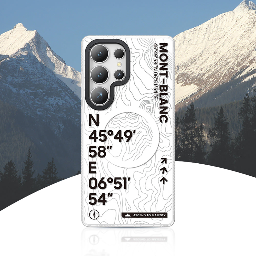 Galaxy S25 Ultra Kılıf M-safe Şarj Özellikli Benks Dynamic Summit Serisi Kapak Beyaz