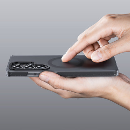 Galaxy S25 Ultra Kılıf M-safe Şarj Özellikli Benks Lucid Armor Kapak Titanyum