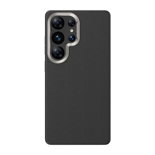 Galaxy S25 Ultra Kılıf M-safe Şarj Özellikli Çizilmeye Dayanıklı Benks VitaPro Serisi PU Deri Kapak Siyah