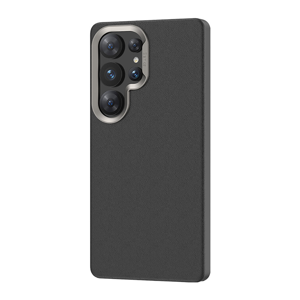 Galaxy S25 Ultra Kılıf M-safe Şarj Özellikli Çizilmeye Dayanıklı Benks VitaPro Serisi PU Deri Kapak Siyah