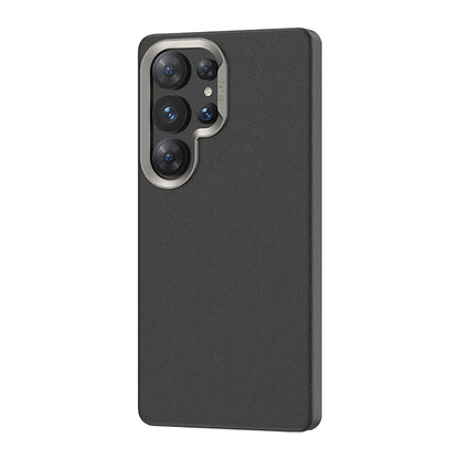 Galaxy S25 Ultra Kılıf M-safe Şarj Özellikli Çizilmeye Dayanıklı Benks VitaPro Serisi PU Deri Kapak Siyah