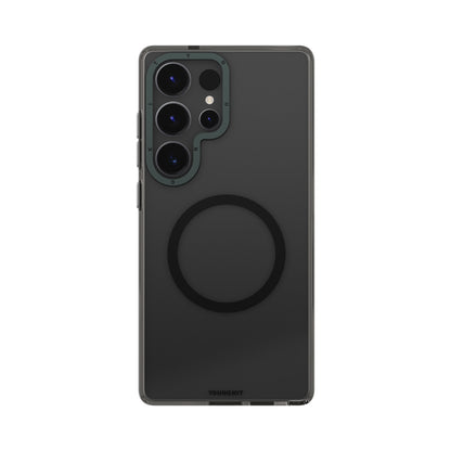 Galaxy S25 Ultra Kılıf M-safe Şarj Özellikli Şeffaf Youngkit Crystal Shield Serisi Kapak Siyah