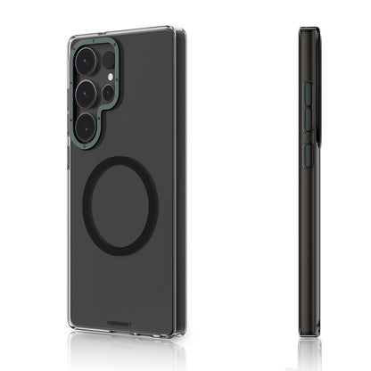 Galaxy S25 Ultra Kılıf M-safe Şarj Özellikli Şeffaf Youngkit Crystal Shield Serisi Kapak Şeffaf