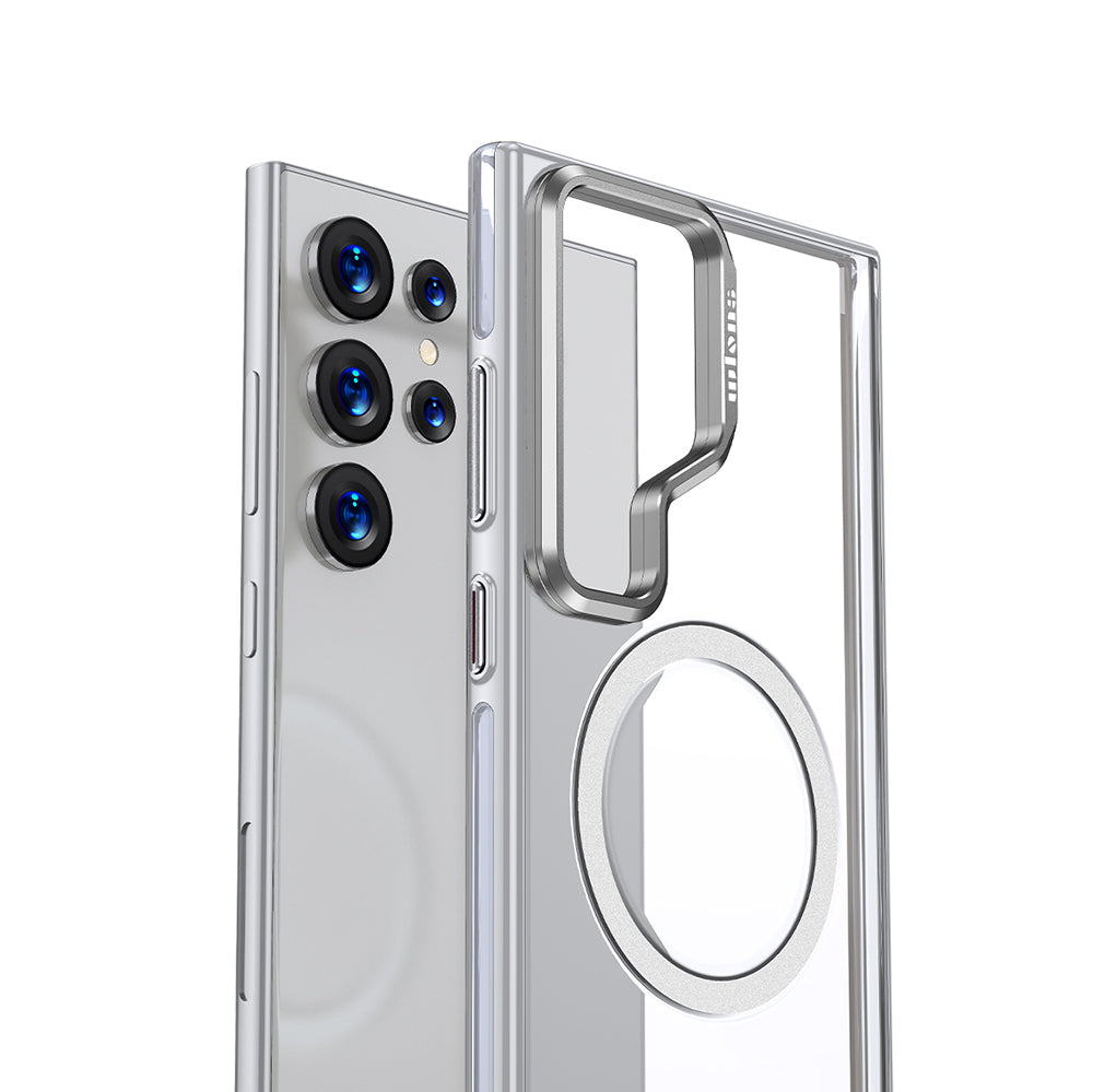 Galaxy S25 Ultra Kılıf M-safe Şarj Özellikli Wlons Standlı Efsane Kapak Siyah