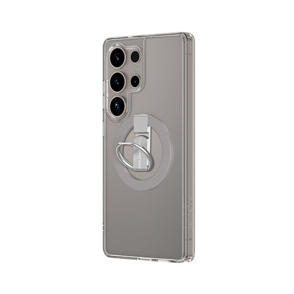 Galaxy S25 Ultra Kılıf M-safe Şarj Özellikli Yüzük Standlı Amazingthing Minimal Grip Serisi Kapak Gri