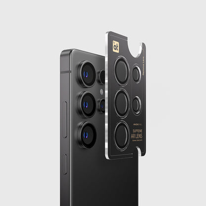 Galaxy S25 Ultra Amazingthing Anti Reflective Kamera Lens Koruyucu + Kolay Uygulama Aparatlı Gümüş