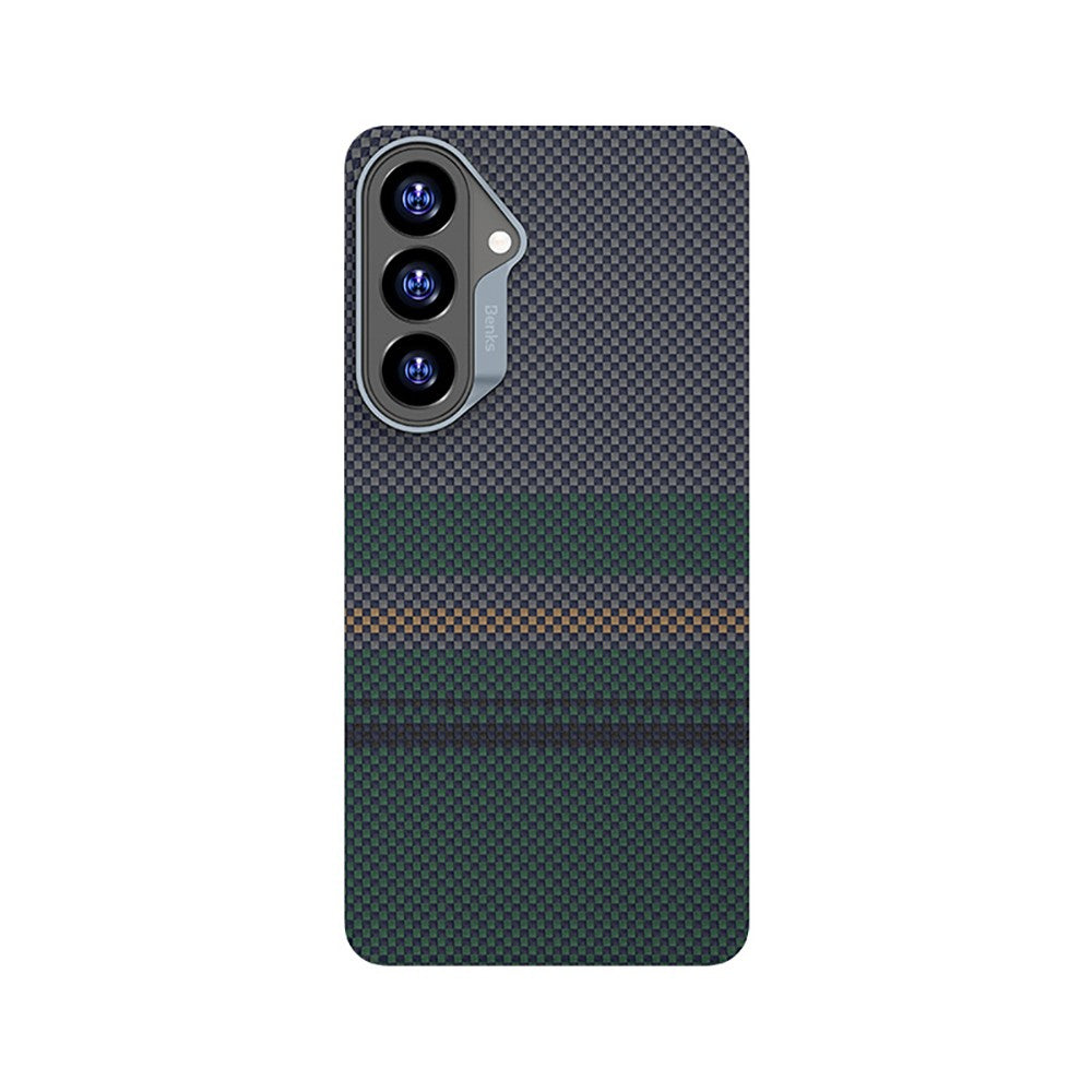 Galaxy S26 Kılıf M-safe Şarj Özellikli Karbon Fiber Tasarımlı Benks Aurora ArmorAir Kevlar Kapak