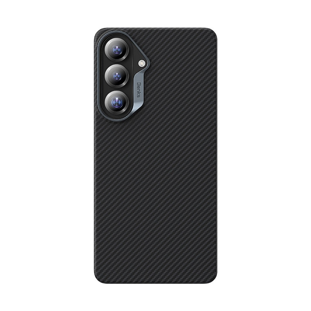 Galaxy S26 Plus Kılıf Benks M-safe Şarj Özellikli Magnetik ArmorAir 600D Kevlar Karbon Fiber Kapak