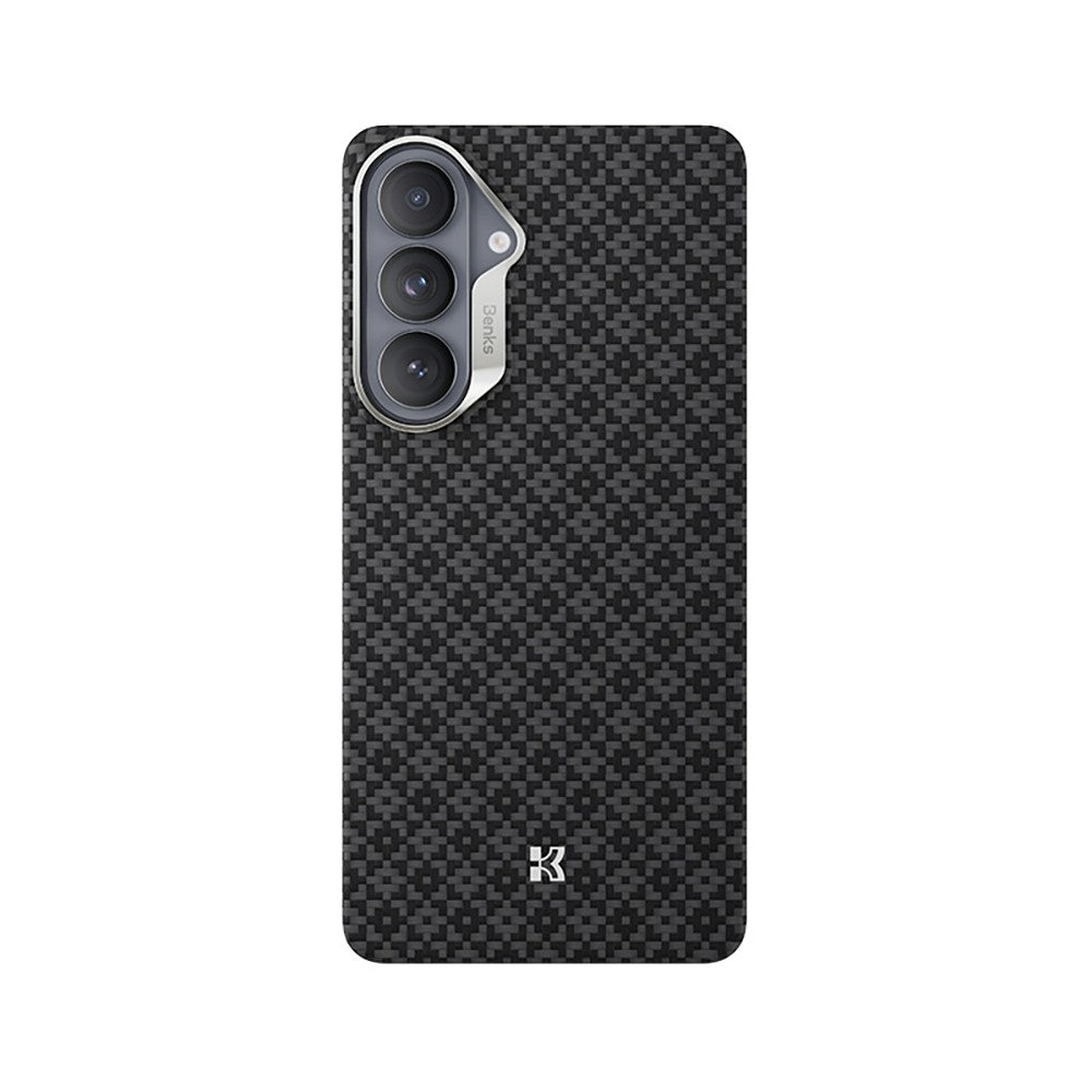Galaxy S26 Plus Kılıf M-Safe Şarj Özellikli Benks ArmorAir ArmorGrid Serisi Kevlar Karbon Kapak