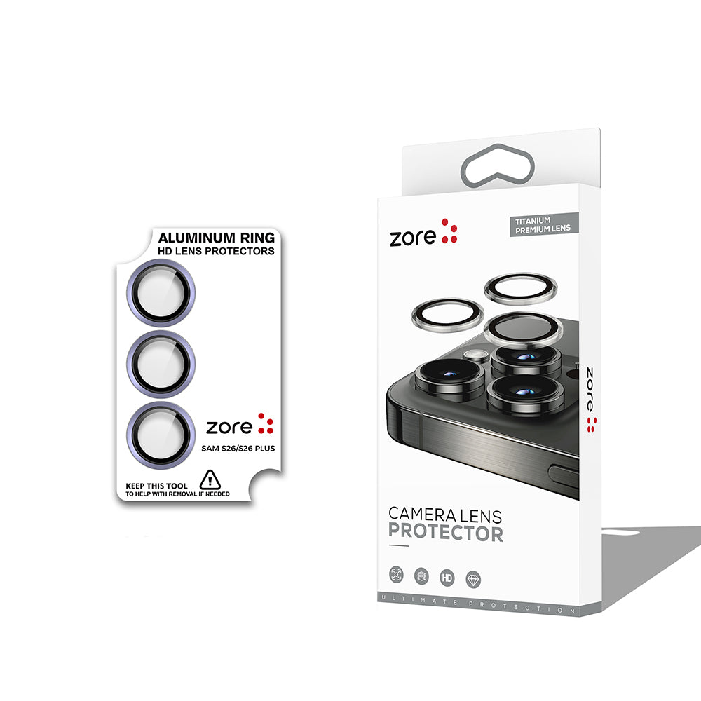 Galaxy S26 Plus Zore CL-12 Premium Safir Parmak İzi Bırakmayan Anti-Reflective Kamera Lens Koruyucu