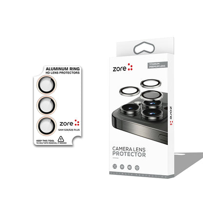 Galaxy S26 Plus Zore CL-12 Premium Safir Parmak İzi Bırakmayan Anti-Reflective Kamera Lens Koruyucu