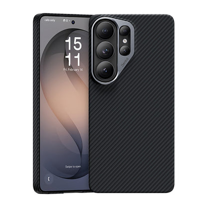 Galaxy S26 Ultra Kılıf Benks M-safe Şarj Özellikli Magnetik ArmorAir 600D Kevlar Karbon Fiber Kapak
