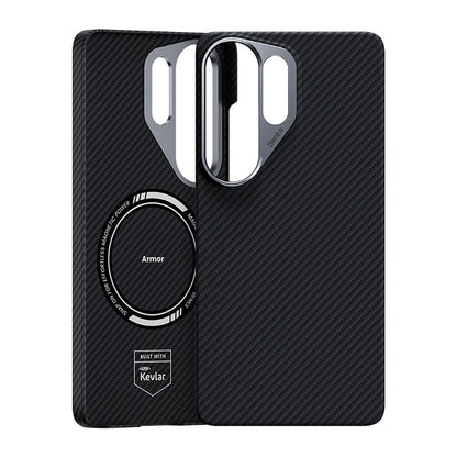 Galaxy S26 Ultra Kılıf Benks M-safe Şarj Özellikli Magnetik ArmorAir 600D Kevlar Karbon Fiber Kapak