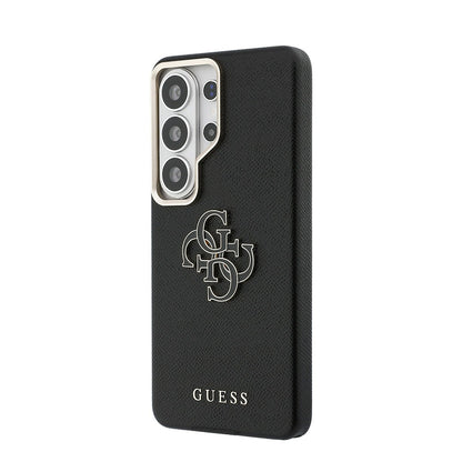 Galaxy S26 Ultra Kılıf Guess Orjinal Lisanslı Grained Yazı ve 4G Büyük Metal Logolu Kapak